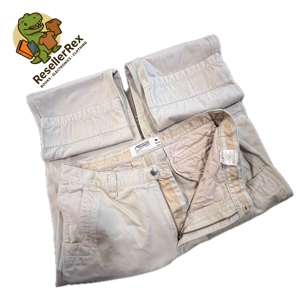 Mountain‎ Khakis Jackson Hole Wyoming Relaxed Fit Beige Khaki Pants 38x36